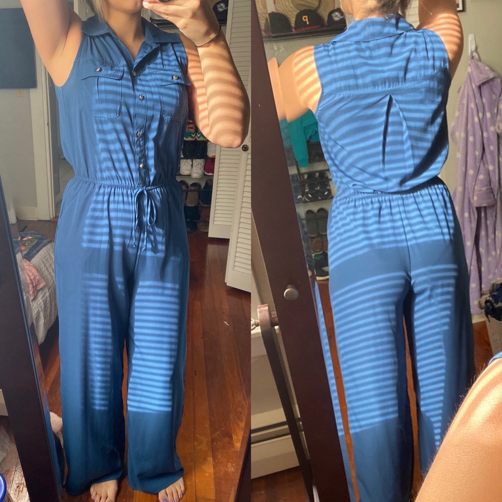 Blue jumpsuit